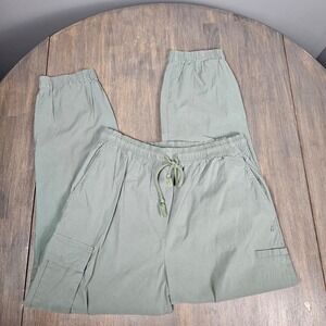 Sweaty Betty Womens 10 Quinn Cargo Jogger Pants Stretch Sage Green Casual